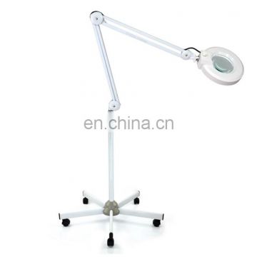 Beauty Shop Floor Standing Magnifier Lamp 60 LEDs 15W Best Magnifying Lamp