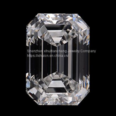Factory Price D color colorless Moissanite Emerald Cut VVS1 Clarity Synthetic Loose moissanite