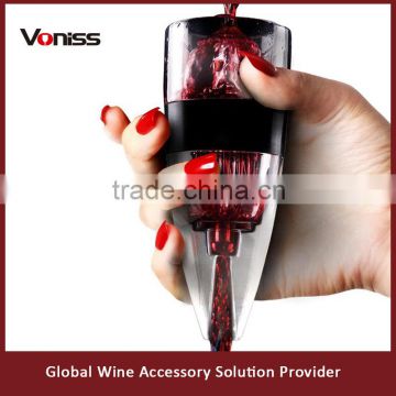 Acrylic wine aerator with drip stop magic decanter fountain red wine aerator wine decanter wine chill aerator