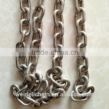 SUS304/316 Stainless Steel Welded Standard Link Chain
