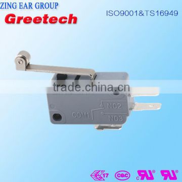 High quality 5A 250VAC micro switches t85 5e4 SPST with Roller Lever Free Samples