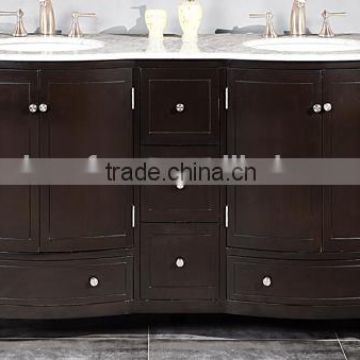 The latest design waterproof wooden bathroom vanity cabinet (YSG-117)