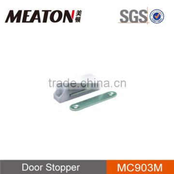 Steel cabinet magnetic door stopper