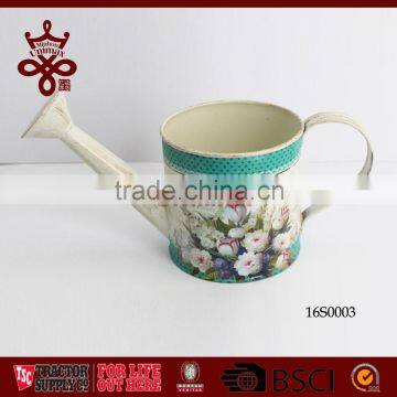 Hot selling Metal water pitcher factory supply cheap with flower design pitcher