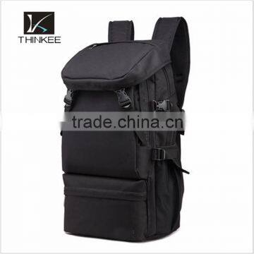 Classic black oxford hiking backpack with computer compartment