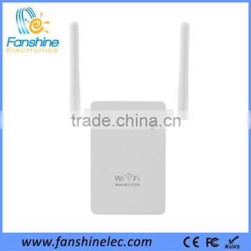 Fanshine External Antennas White Color 300Mbps Wifi Repeater Outdoor Support Router Client Bridge
