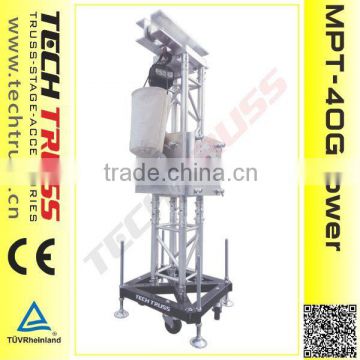 ground support compatible with global truss F44