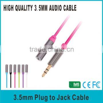 0.5m Pro Series Extension Stereo Jack Cable 3.5mm Male > 3.5mm Female aucio c] with copper shell