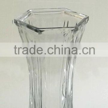 HP258 clear glass vase