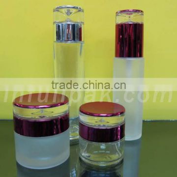 Glass Cosmetic Bottle and Jar