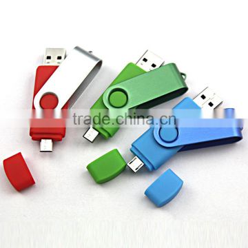 promotional gifts dual port USB 2.0 Interface OTG sticks with unique design