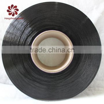 hangzhou supplier polyester fdy yarn bright dope dyed black 600D/192F