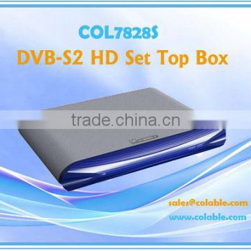 STB, digital tv STB,television studio equipment, DVB-S2 HD Set Top Box COL7828S