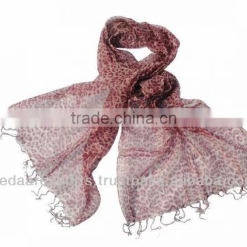 spring summer cotton silk fashion printed scarves