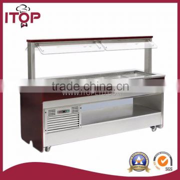 commercial refrigerated counter top salad bar