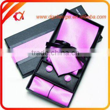 PINK Cheap Silk /Polyester Ties set