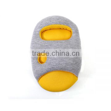 Yellow Portable Travel Ostrich Pillow nap pillow