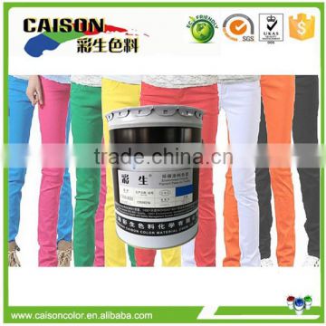 Eco friendly pigment concentrates for procion dyeing textile dyeing