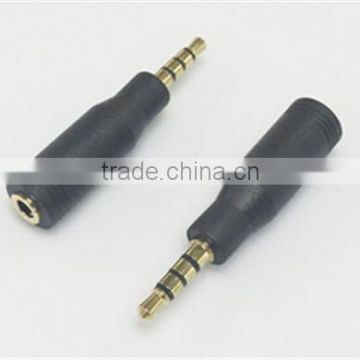 Gold 3.5mm male to female adapter cabletolink