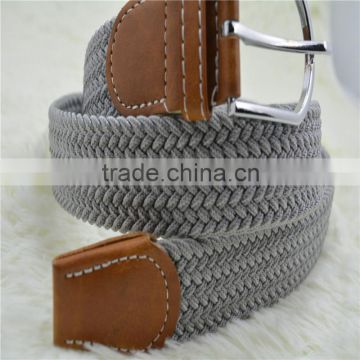 high quality strech elastic belt pin buckle golf belt for men