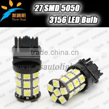 3.6W 3156 Led bulbs 27 LED brake stop Light Bulb, 360 lighting beam Amber/Yellow White RED green blue led running light 12V 14V