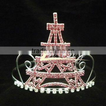 French Romantic Eiffel Tower Pageant Crown and Tiara
