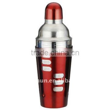 colorful stainless steel cocktail shaker