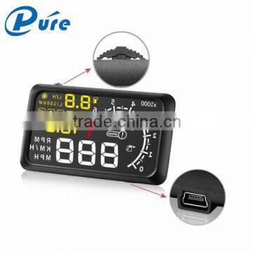 5.5 inch LED Car Speed Head Up Display HUD with Speedmeter and Over Speed Alarm