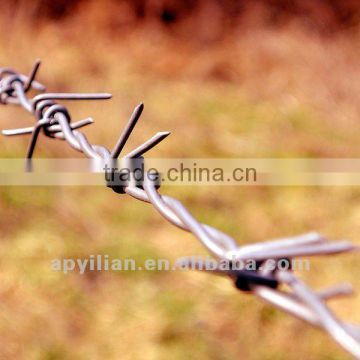MT light galvanised single strand IOWA type barbed wire