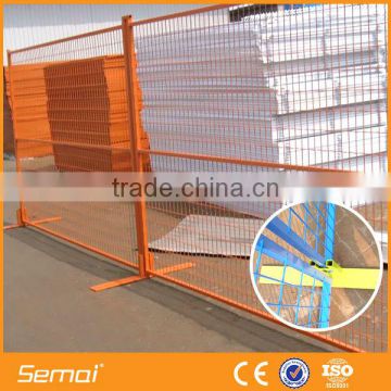 portable fence manufacture popular high quality portable fence with iron feet