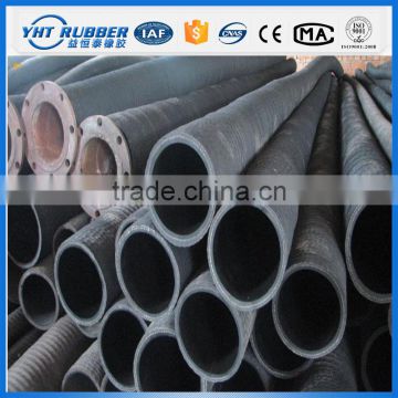 Suction and diacharge flanged rubber hose