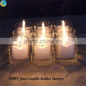 fireplace candle holder Set of Square Mercury Glass Vases