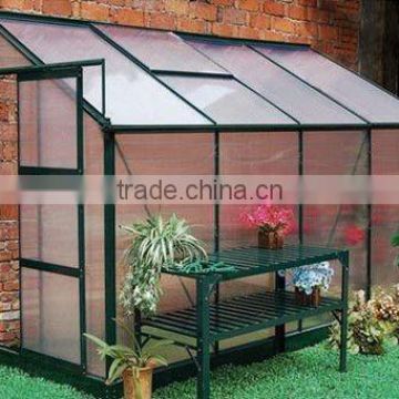 close to a wall greenhouse with single sliding door G1002 4X8FT