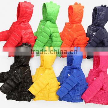 hot sale customize latest cute children or boys polyester filled winter coat