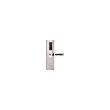 Zinc Alloy Hotel Key Card Locks With American Mortise , Silver Color