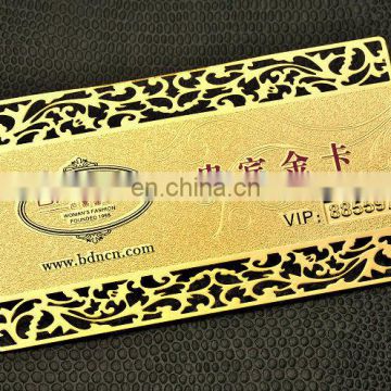 laser etch metal Card with China God