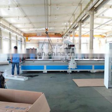 Double working table cnc cutting drilling milling router for funiture