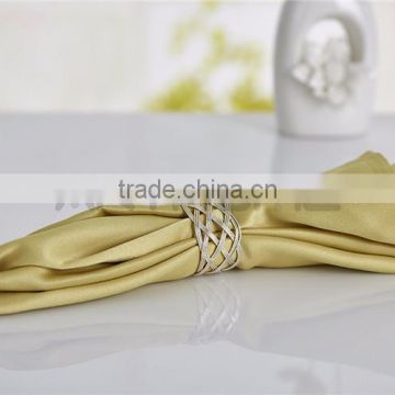 Bling Silver Metal Elegant Bulk Wholesale Factory Promotion Price Make Wedding Napkin Rings