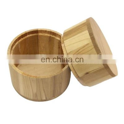 Hot sale customized  cedar wooden jar with lid,wooden gift barrel packaging decoration manufacturer