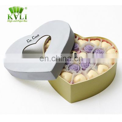 Splendid new design heart shape chocolate box packaging private label