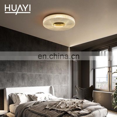 HUAYI Luxury Design Round Shape Modern Remote Control Dimming 36Watt Living Room Decoration LED Ceiling Light