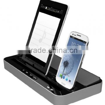 Charging stand with speaker for iphone ipad