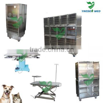 YSVET0510 Stainless steel Whole size 2400*700*2140mm veterinary hospital cage