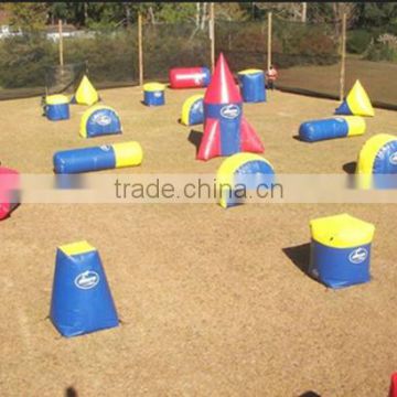 New Arrival Plato PVC Tarpaulin Inflatable Cheap Paintball Bunkers for Sports Activities