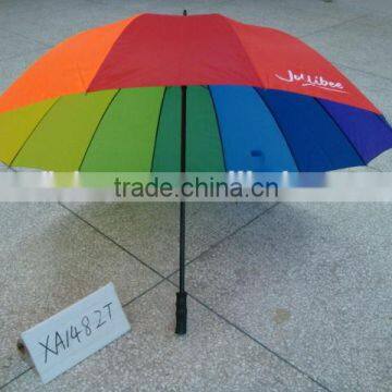 no metal straight rainbow umbrella popular