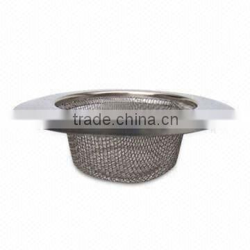 UST030 2014 new design good selling high quality kitchen metal stainless steel mesh sink drain strainer                        
                                                Quality Choice