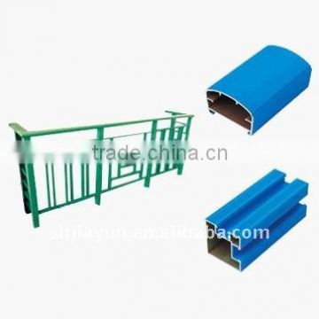 anodized aluminum handrails profile /aluminum fencing material