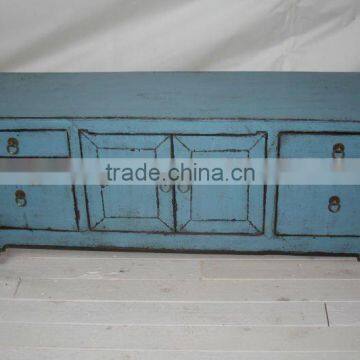 blue living room cabinet/chinese antique furniture kang table