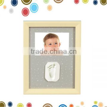 Hotsale baby products footprint frame kit baby wooden toys