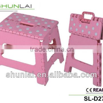 Hot sale Plastic folding stools for outdoor pink folding stool for kids/children